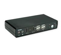 ROLINE commutateur Audio KVM Dual Head HDMI 4K60, 1 utilisateur - 2 PC