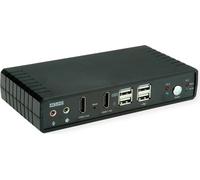 ROLINE Commutateur KVM audio Dual Head HDMI 4K60, 1 utilisateur - 2 PC