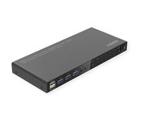 ROLINE Commutateur KVM, HDMI 4K, USB, 1 utilisateur - 4 PC, avec hub USB 3 Ports