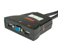 ROLINE commutateur KVM « Star » 2 PC, VGA, USB, audio