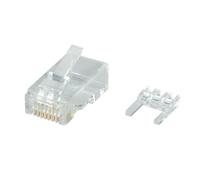 ROLINE Connecteur modulaire non blindé, Cat.6 (Classe E), pour fil massif, 10 pièces