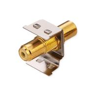 ROLINE Connecteur RCA Keystone, métal, Jaune