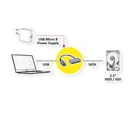 ROLINE Convertisseur USB 3.2 Gen 1 vers SATA 6.0 Gbit/s