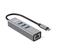 ROLINE Convertisseur USB Type C vers Gigabit Ethernet + hub 3X