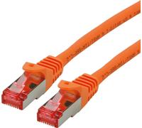ROLINE Cordon de raccordement Cat.6 S/FTP (PiMF), niveau composant, LSOH, orange, 0.3 m