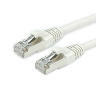 Roline - Cordon de raccordement - RJ-45 (M) pour RJ-45 (M) - 2 m - SFTP, PiMF - CAT 6a - sans halogène, moulé, sans crochet - gris