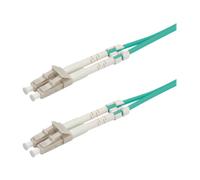 Roline - Cordon de raccordement - LC multi-mode (M) pour LC multi-mode (M) - 1 m - fibre optique - 50 / 125 microns - OM3 - turquoise