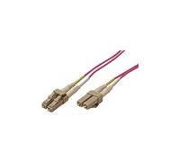 Roline - Cordon de raccordement - LC multi-mode (M) pour LC multi-mode (M) - 1 m - fibre optique - duplex - 50 / 125 microns - OM4 - violet
