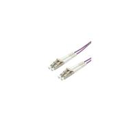 - Cordon de raccordement - LC multi-mode (M) pour LC multi-mode (M) - 10 m - fibre optique - duplex - 50 / 125 microns - OM4 - violet