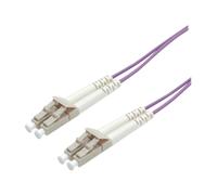 Roline - Cordon de raccordement - LC multi-mode (M) pour LC multi-mode (M) - 2 m - 2 m - fibre optique - duplex - 50 / 125 microns - OM4 - violet