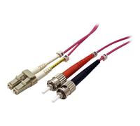 Roline - Cordon de raccordement - LC multi-mode (M) pour ST multi-mode (M) - 1 m - 1 m - fibre optique - duplex - 50 / 125 microns - OM4 - violet