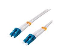 Roline 21158631 Câble De Fibre Optique 2 M 2x Lc Os2 Blanc