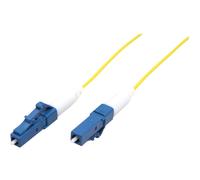 Roline - Cordon de raccordement - mode unique LC/UPC (M) pour mode unique LC/UPC (M) - 1 m - fibre optique - simplex - 9 / 125 micromètres - OS2 - démarré, sans halogène - jaune