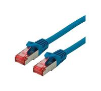 ROLINE Cordon LAN Cat 6 - Component Level - Câble réseau S/FTP Ethernet avec connecteur RJ45 - bleu 1,5 m