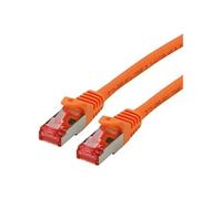 Roline - Cordon de raccordement - RJ-45 (M) pour RJ-45 (M) - 1.5 m - SFTP, PiMF - CAT 6 - sans halogène, moulé, bloqué - orange