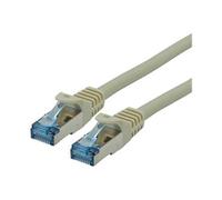 Roline - Cordon de raccordement - RJ-45 (M) pour RJ-45 (M) - 1 m - SFTP - CAT 6a - gris