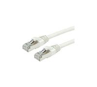 Roline - Cordon de raccordement - RJ-45 (M) pour RJ-45 (M) - 1 m - SFTP, PiMF - CAT 6a - sans halogène, moulé, sans crochet - gris