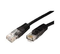 Roline - Cordon de raccordement - RJ-45 (M) pour RJ-45 (M) - 1 m - UTP - CAT 5e - moulé - noir