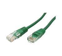 Roline - Cordon de raccordement - RJ-45 (M) pour RJ-45 (M) - 1 m - UTP - CAT 5e - moulé - vert