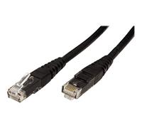 Roline - Cordon de raccordement - RJ-45 (M) pour RJ-45 (M) - 1 m - UTP - CAT 6 - noir