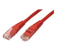 Roline - Cordon de raccordement - RJ-45 (M) pour RJ-45 (M) - 1 m - UTP - CAT 6 - rouge