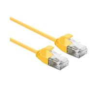Roline - Cordon de raccordement - RJ-45 (M) pour RJ-45 (M) - 1 m - UTP - CAT 6a - sans halogène, moulé - jaune