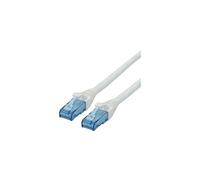 Roline - Cordon de raccordement - RJ-45 (M) pour RJ-45 (M) - 10 m - UTP - CAT 6a - sans halogène, moulé, bloqué - blanc