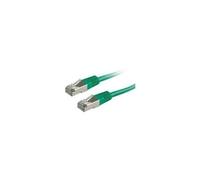 Roline - Cordon de raccordement - RJ-45 (M) pour RJ-45 (M) - 2 m - SFTP - CAT 6 - vert