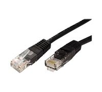 Roline - Cordon de raccordement - RJ-45 (M) pour RJ-45 (M) - 2 m - UTP - CAT 5e - noir