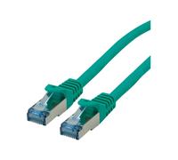 Roline - Cordon de raccordement - RJ-45 (M) pour RJ-45 (M) - 3 m - SFTP, PiMF - CAT 6a - vert