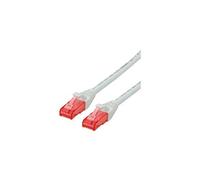 Roline - Cordon de raccordement - RJ-45 (M) pour RJ-45 (M) - 3 m - UTP - CAT 6 - sans halogène, moulé, bloqué - blanc