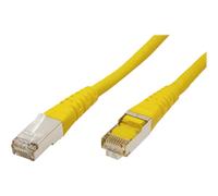 Roline - Cordon de raccordement - RJ-45 (M) pour RJ-45 (M) - 30 cm - SFTP - CAT 6 - jaune
