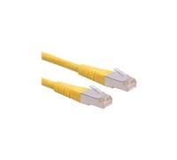 Roline - Cordon de raccordement - RJ-45 (M) pour RJ-45 (M) - 30 cm - SFTP - CAT 6 - jaune