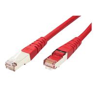 Roline - Cordon de raccordement - RJ-45 (M) pour RJ-45 (M) - 30 cm - SFTP - CAT 6 - rouge