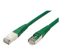 Roline - Cordon de raccordement - RJ-45 (M) pour RJ-45 (M) - 30 cm - SFTP - CAT 6 - vert
