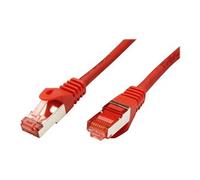 Roline - Cordon de raccordement - RJ-45 (M) pour RJ-45 (M) - 30 cm - SFTP, PiMF - CAT 6 - sans halogène, moulé, bloqué - rouge