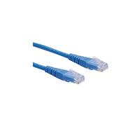 Roline - Cordon de raccordement - RJ-45 (M) pour RJ-45 (M) - 30 cm - UTP - CAT 6 - bleu