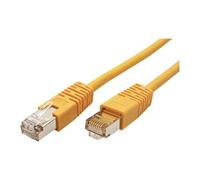 ROLINE Câble LAN S/FTP Cat 5e | cordon réseau Ethernet avec connecteurs RJ45 | jaune 5,0 m