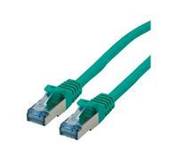 Roline - Cordon de raccordement - RJ-45 (M) pour RJ-45 (M) - 5 m - SFTP - CAT 6a - vert