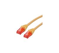 Roline - Cordon de raccordement - RJ-45 (M) pour RJ-45 (M) - 5 m - UTP - CAT 6 - sans halogène, moulé, bloqué - jaune
