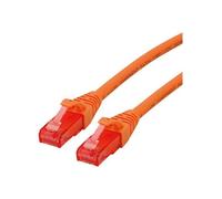 Roline - Cordon de raccordement - RJ-45 (M) pour RJ-45 (M) - 5 m - UTP - CAT 6 - sans halogène, moulé, bloqué - orange