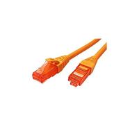 Roline - Cordon de raccordement - RJ-45 (M) pour RJ-45 (M) - 5 m - UTP - CAT 6 - sans halogène, moulé, bloqué - orange