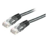 Roline - Cordon de raccordement - RJ-45 (M) pour RJ-45 (M) - 50 cm - UTP - CAT 5e - noir