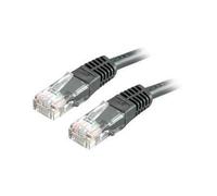 Roline - Cordon de raccordement - RJ-45 (M) pour RJ-45 (M) - 50 cm - UTP - CAT 5e - noir