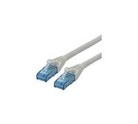 ROLINE Cordon LAN Cat 6A Component Level | Câble réseau UTP Ethernet avec connecteur RJ45 | gris 0,5 m