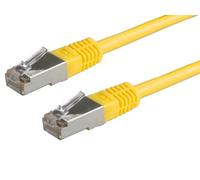ROLINE Cordon LAN Cat 5e | Câble réseau FTP Ethernet avec connecteur RJ45 | jaune 1,0 m