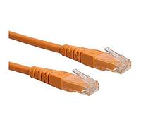 ROLINE Cordon LAN Cat 6 | Câble réseau UTP Ethernet avec connecteur RJ45 | orange 0,5 m