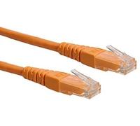 ROLINE Cordon LAN Cat 6 | Câble réseau UTP Ethernet avec connecteur RJ45 | orange 0,5 m