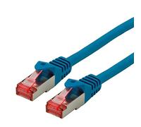 ROLINE Cordon LAN Cat 6 - Component Level - Câble réseau S/FTP Ethernet avec connecteur RJ45 - bleu 3 m