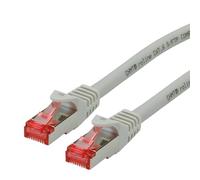 ROLINE Cordon LAN Cat 6 - Component Level - Câble réseau S/FTP Ethernet avec connecteur RJ45 - gris 10 m